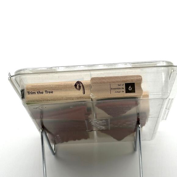 Stampin' Up! Trim The Tree Rubber Stamps Christmas Holiday Joy Modern 2005 (6) - Picture 13 of 13